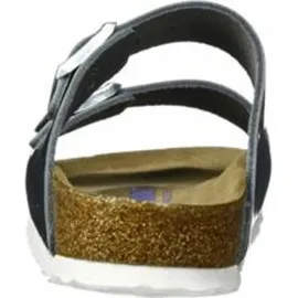 Birkenstock Arizona Weichbettung Naturleder schmal metallic silver 38
