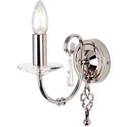 Aegean 1-flammige Wandleuchte - Poliertes Nickel - AG1-POL-NICKEL
