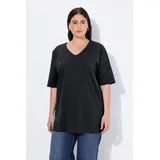 Ulla Popken T-Shirt schwarz 62/64