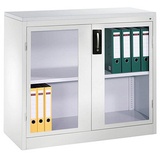 Californian Products CP Stahlschrank 8821-055 S10200 lichtgrau, Acrylglas 93,0 x 50,0 x 100,0 cm, aufgebaut