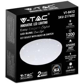 V-Tac 217602 LED-Deckenleuchte LED EEK: F (A - G) 12 W Natural white