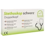 Medi-Inn Stethoskop Doppelkopf, 1-Schlauch-System, schwarz, PZN: 04461778, 1 Stück