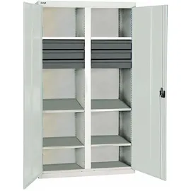 stumpf metall Werkzeugschrank B1000xT500xH1800 mm RAL7035 6 Schubladen, 6 Wannen