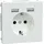Merten Schuko-Steckdose mit USB Ladegerät Lotosweiß