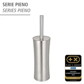 Wenko WC-Garnitur Pieno silber Metall, 1 St.