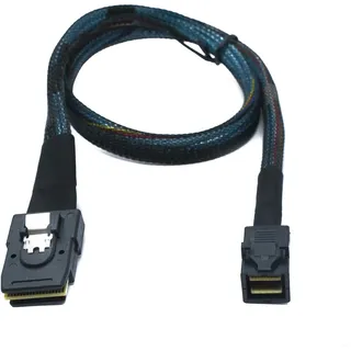 system-s SFF-8643 Kabel 50 cm Mini SAS HD zu SFF-8087 Adapter für SSD Festplatte Motherboard