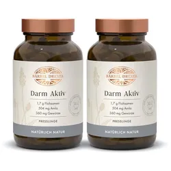 Darm Aktiv mit Flohsamenschalen und Calcium Presslinge