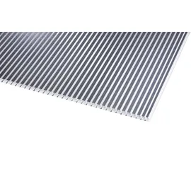 Scobalit Doppelstegplatten 16 mm Klar Anthrazit gestreift Polycarbonat 980 x 2000