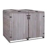 MCW 2er-/4er-Mülltonnenverkleidung H74 anthrazit-grau 126x158x98cm
