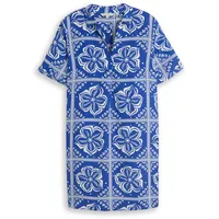 Tom Tailor Druckkleid Sommerkleid Blau 46