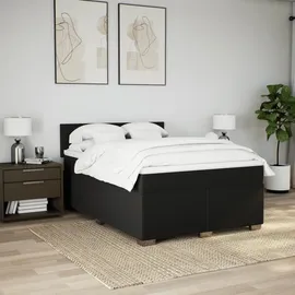 vidaXL Boxspringbett 160 x 200 cm Schwarz
