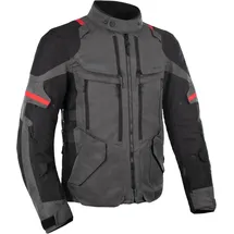 Oxford Rockland Textiljacke Grau/Schwarz/Rot 3XL