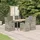vidaXL Garten-Essgruppe 7-tlg. Grau