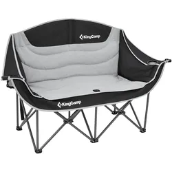 KINGCAMP Campingstuhl Sofa Duo Deluxe Doppel Lounge 2 Personen Klapp Stuhl 200kg