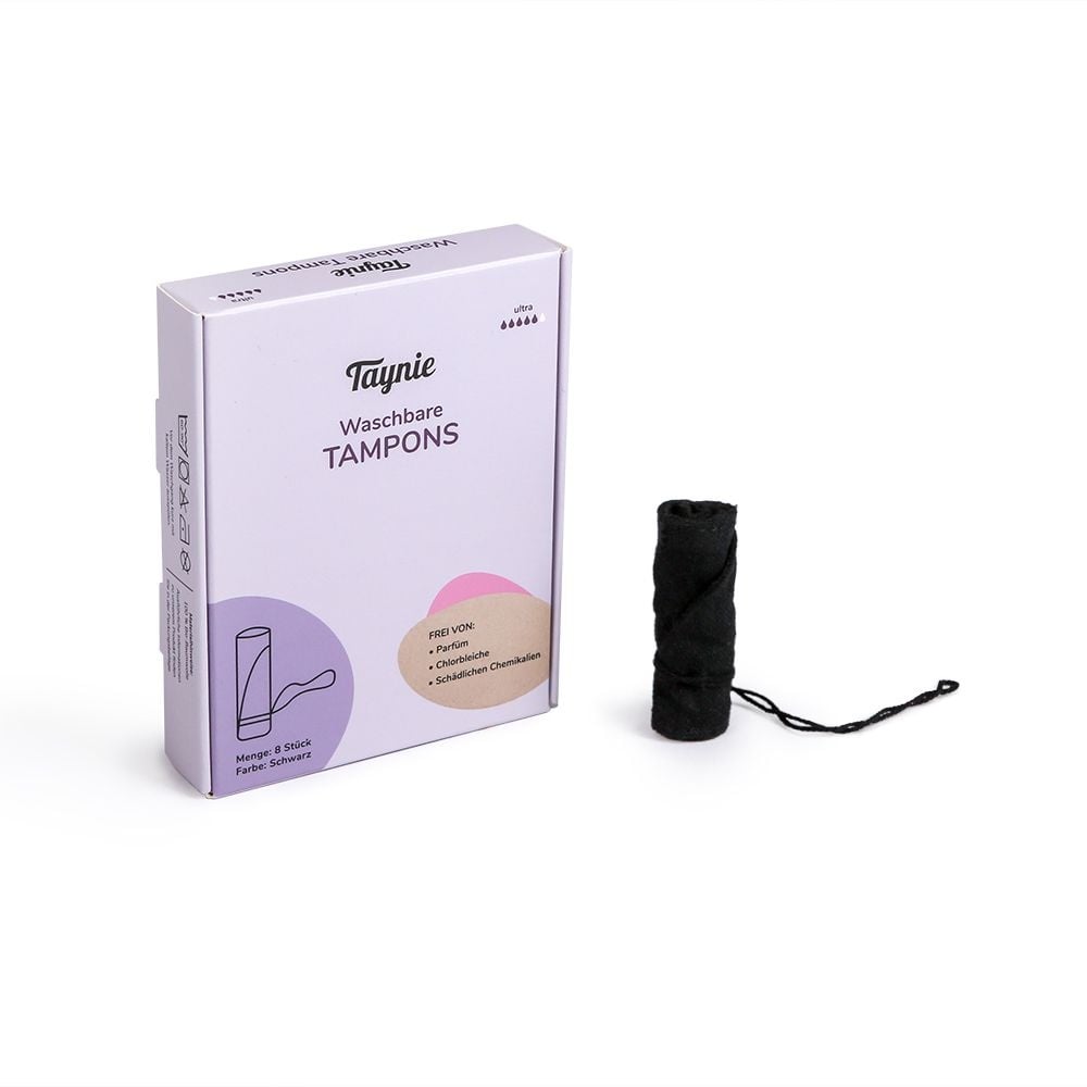 Taynie Waschbare Tampons ultra (8 Stk.) Tampon 1 St schwarz