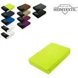 EXKLUSIV HEIMTEXTIL Spannbettlaken Frottee 140 x 200 cm Limette/Apfelgrün