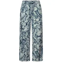 STREET ONE Schlupfhose Snake Print Wide Leg Blau 36/26