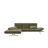 KOINOR Ecksofa Echtleder Francis ¦ grün ¦ Maße (cm): B: 314 H: 93 T: 159