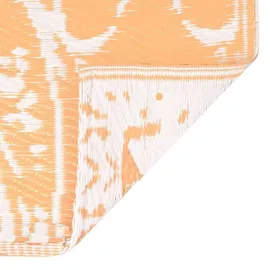 vidaXL Outdoor-Teppich Arakil Orangefarben und Blau 120x180 cm PP