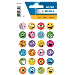 Herma Sticker »DECOR«, lustige Gesichter
