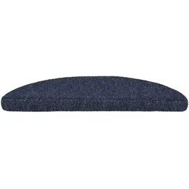 vidaXL Stufenmatten Selbstklebend 20 Stk. 56x17x3 cm Blau Halbrund