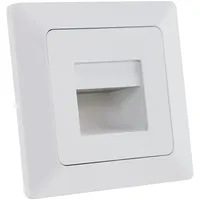 ChiliTec MILOS LED-Einbauleuchte "COB" weiß matt 80x80mm, 3000k, warmweiß,