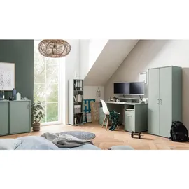 WELLTIME Niels Schiebetürenschrank 100,1 x 83,6 x 41 cm pistazie