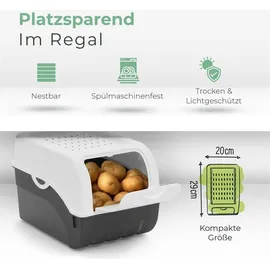 Novaliv Aufbewahrungsbox 3,5 L 4-tlg. weiß