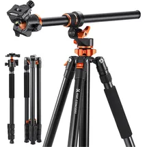 K&F Concept T254A7 Aluminium Stativ 230 cm mit verstellbarem Arm