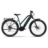 Ghost E-Teru B Essential EQ 500 Wh E-Bike Hardtail Trapez 27,5" dark grey/met. light blue - glossy S