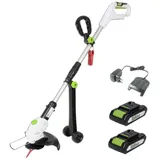 Baumarktplus Akku Rasentrimmer 20V/2.0Ah mit 2 Akkus und Ladegerät Schnittkreisdurchmesser 26 cm