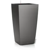 LECHUZA Cubico Color 22 Komplettset 22 x 22 x 41 cm anthrazit metallic