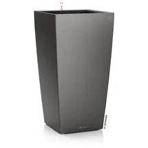 LECHUZA Cubico Color 22 Komplettset 22 x 22 x 41 cm anthrazit metallic