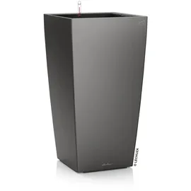LECHUZA Cubico Color 22 Komplettset 22 x 22 x 41 cm anthrazit metallic