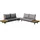 acamp® Naxos Lounge-Set grau