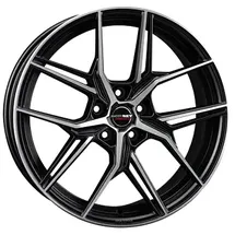 Borbet QX 8,5 x 20 5 x 114,3 ET45 Schwarz Poliert Matt