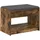 vidaXL Sitzbank Flurbank Geräucherte Eiche 63 x 38 x 45 cm