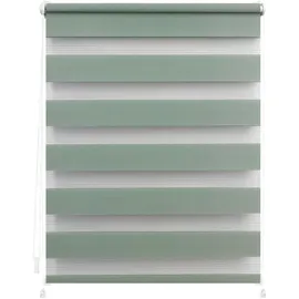 Lichtblick Duo Rollo / Doppelrollo Klemmfix 45 x 150 cm verspannt salbei