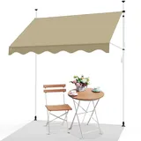 VOUNOT Klemmmarkise 200 cm beige