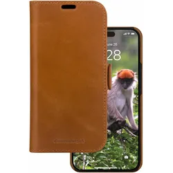 Lynge Folio für Apple iPhone 15  (Braun) (Versandkostenfrei)