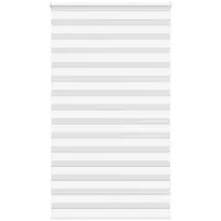 VidaXL Zebrarollo Weiß 130x230 cm Stoffbreite 125,9 cm Polyester