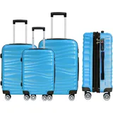 DMS BK-3002 Koffer-Set 3-tlg. blau