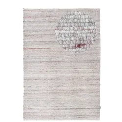 Wollteppich MORGENLAND "Toska - weiß", rot, B:160cm H:13mm L:230cm, Polyethylenterephthalat (PET), Teppiche