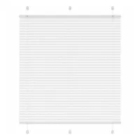 VidaXL Plissee Weiß 120x100 cm Stoffbreite 119,4 cm Polyester