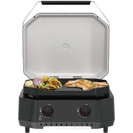 cozze Gasgrill mit 2 Brennern ca. B59,7/H37,8/T58,9 cm, Schwarz