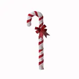 MARELIDA LED Zuckerstange mit Schleife XL 120 x 20 cm Rot/Weiß