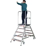 Euroline Premium 516 Mobile Podesttreppe beidseitig 5 Stufen