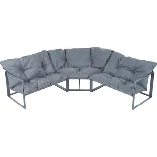 casa.pro Loungeset Karg Dunkelgrau