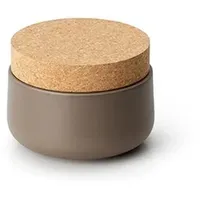 Continenta Keramikdose mit Korkdeckel, matt taupe Ø 13 x 10 cm, Keksdose, Vorratsdose, Vorrats Behälter, Aufbewahrungsbox
