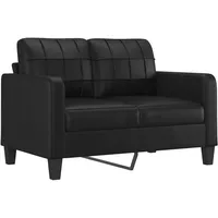 Nettlife 2-Sitzer-Sofa, Schwarz, Leder, 138x80x77 cm, Wohnzimmer, Sofas & Couches, Sofas, 2-Sitzer Sofas
